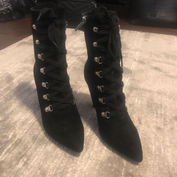 Gianvito Rossi Waterloo lace up suede boots sz 37 - Picture 2 of 5